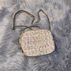 GUESS tweed multi color crossbody bag